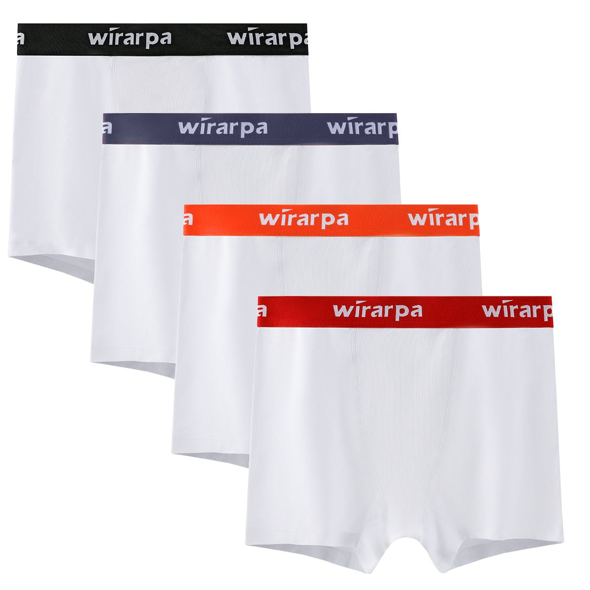 Wirarpa wirarpa Women's Cotton Boxer Briefs Underwear Anti Chafe Boy Shorts  3 Inseam 4 Pack White Small