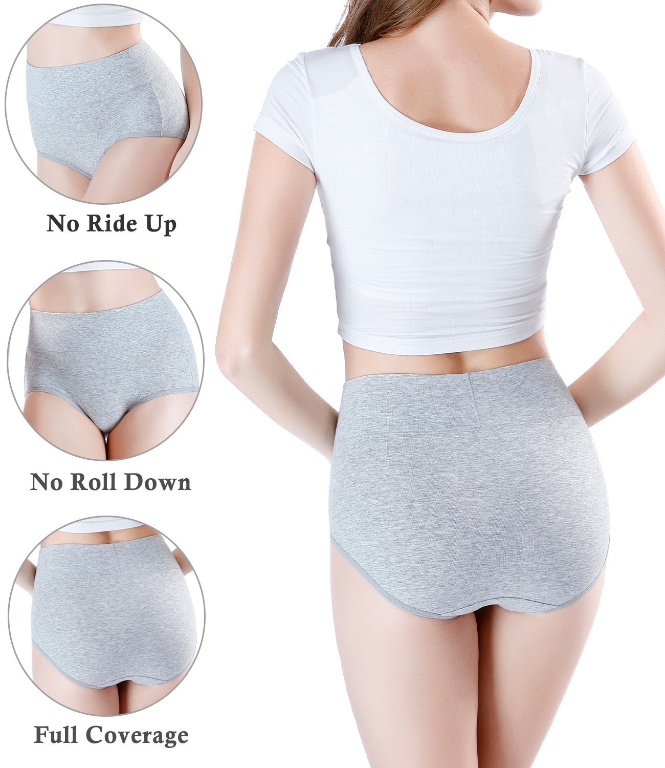 Buy Wirarpa Women's High Waisted Briefs Modal Panties Comfortable  Underwears Size L Pack of 3 Online at desertcartOMAN