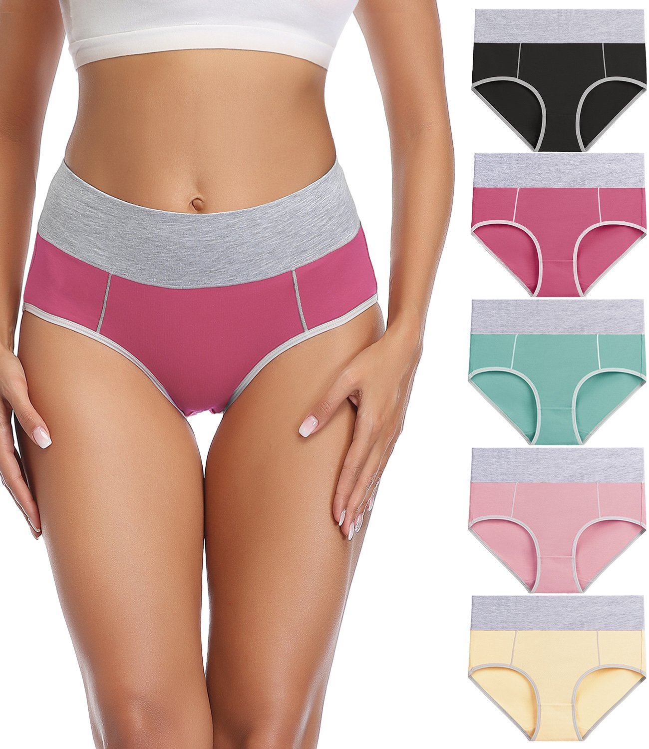 wirarpa Women's High Waist Modal Viscose Underwear Ladies Soft Breathable  Full Brief Panties : : Clothing, Shoes & Accessories