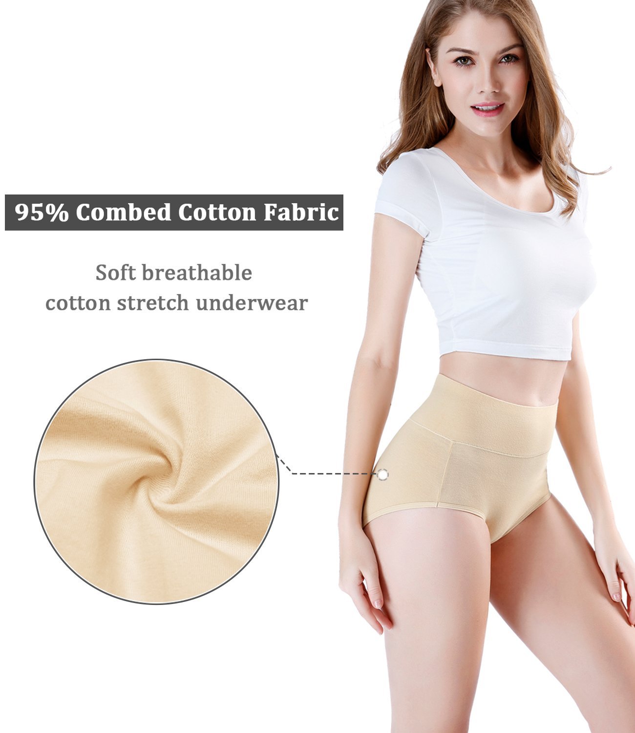 wirarpa Damesslip, zachte modale broek met hoge taille, damesondergoed, volledig rekbare slip, multipack, Meerkleurig, XL wirarpa Damesslip, zachte modale broek met hoge taille, damesondergoed, volledig rekbare slip, multipack, Meerkleurig, XL