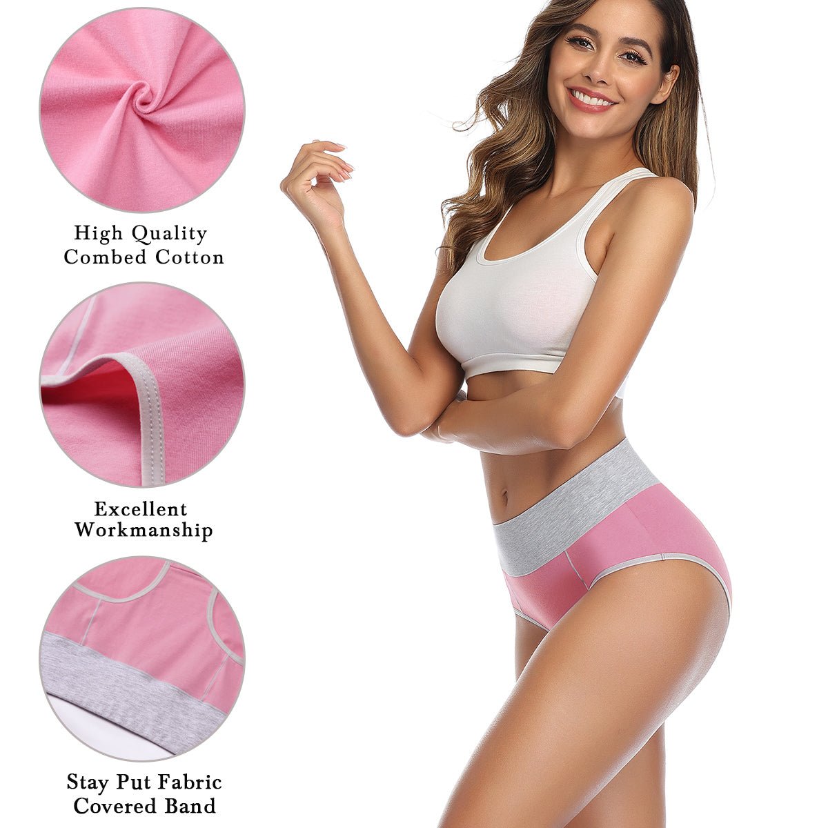 Buy wirarpa Women's High Waisted Cotton Underwear Ladies Soft Full Briefs  Panties Multipack Online at desertcartSeychelles
