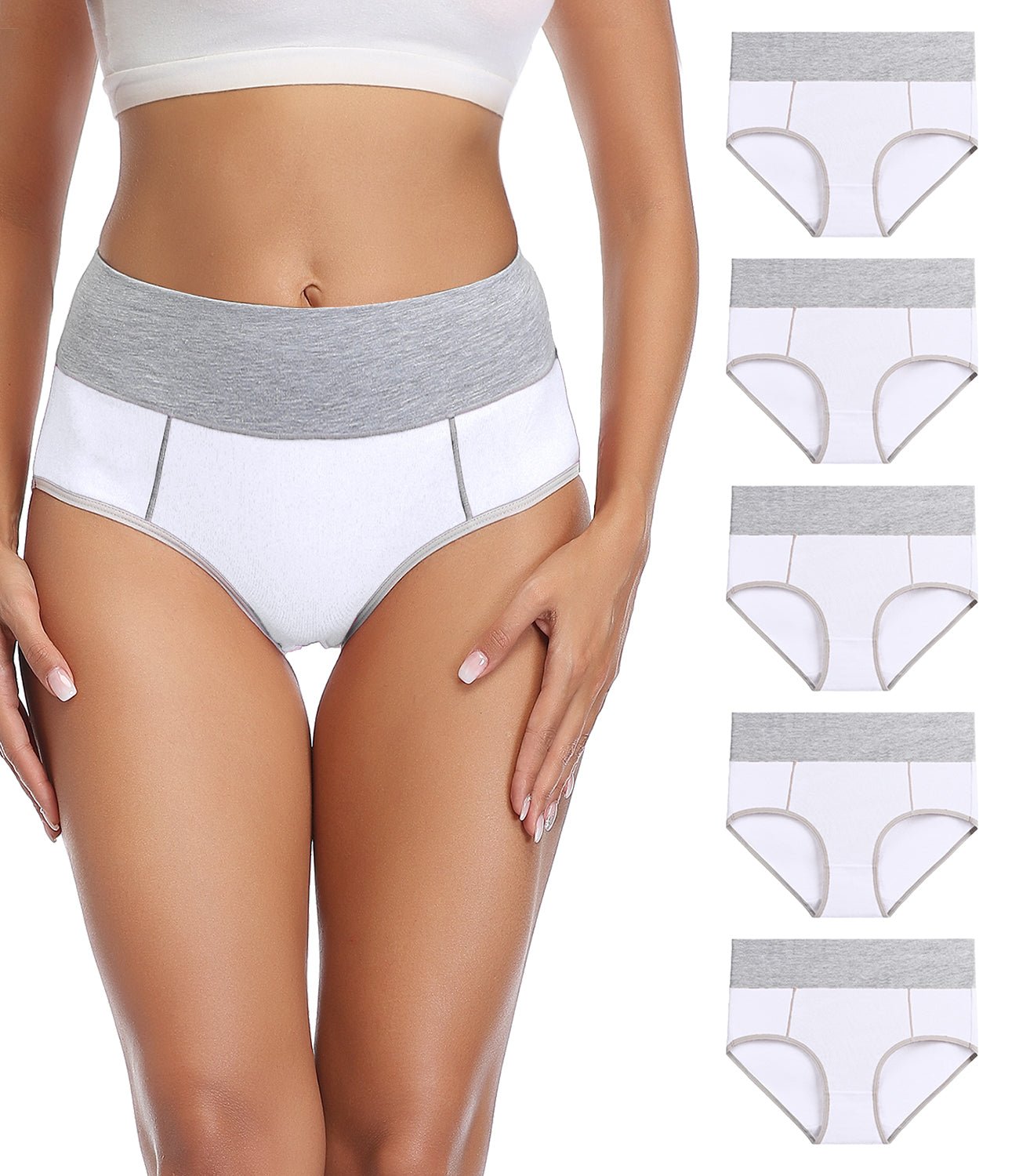 wirarpa Women's High Waisted Cotton Underwear Multipack : :  Clothing, Shoes & Accessories