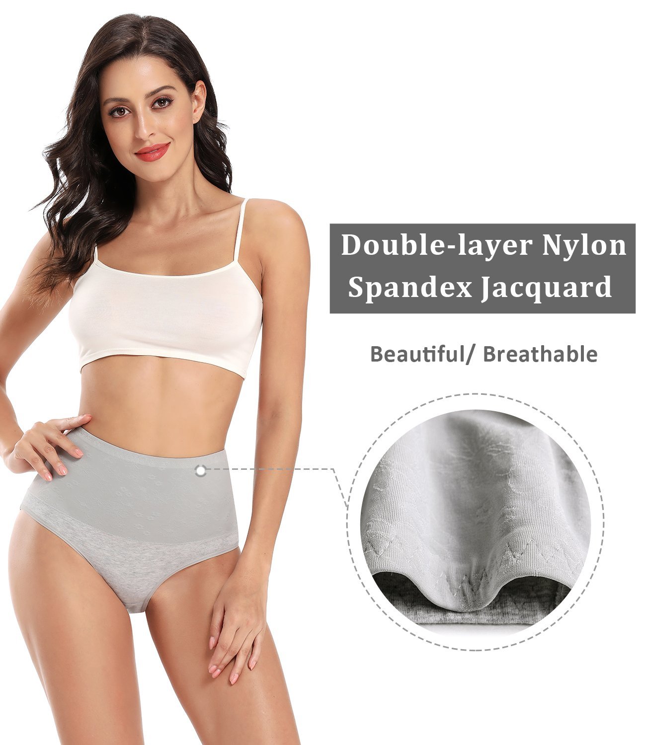 Buy wirarpaWomen's High Waisted Cotton Underwear Soft Full Briefs Ladies Breathable  Panties 5 Pack Online at desertcartSeychelles