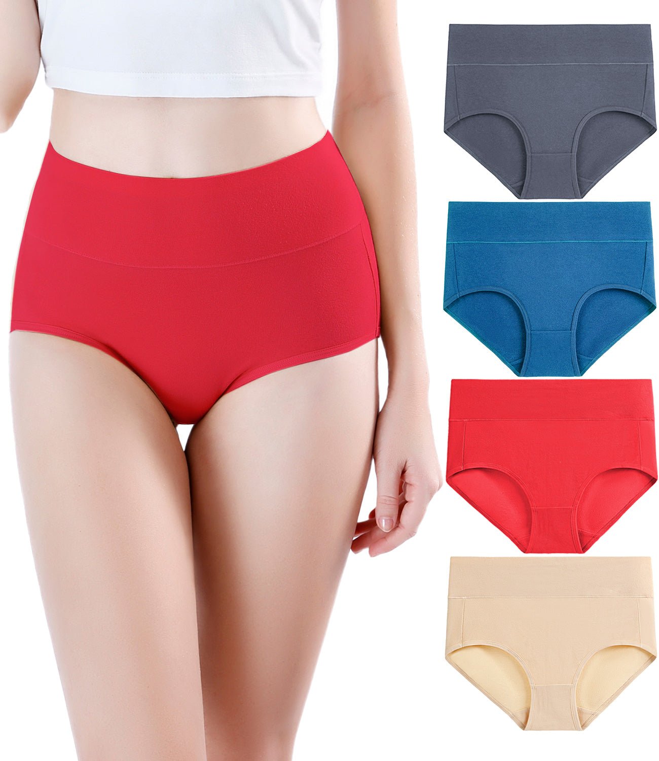 Warm Sun Women's Bamboo Viscose Fiber Multi Pack Plus Size Stretchy Soft  Breathable High Middle Waist Panties Size S-3XL - China Womens Underwear  and Womens Briefs price