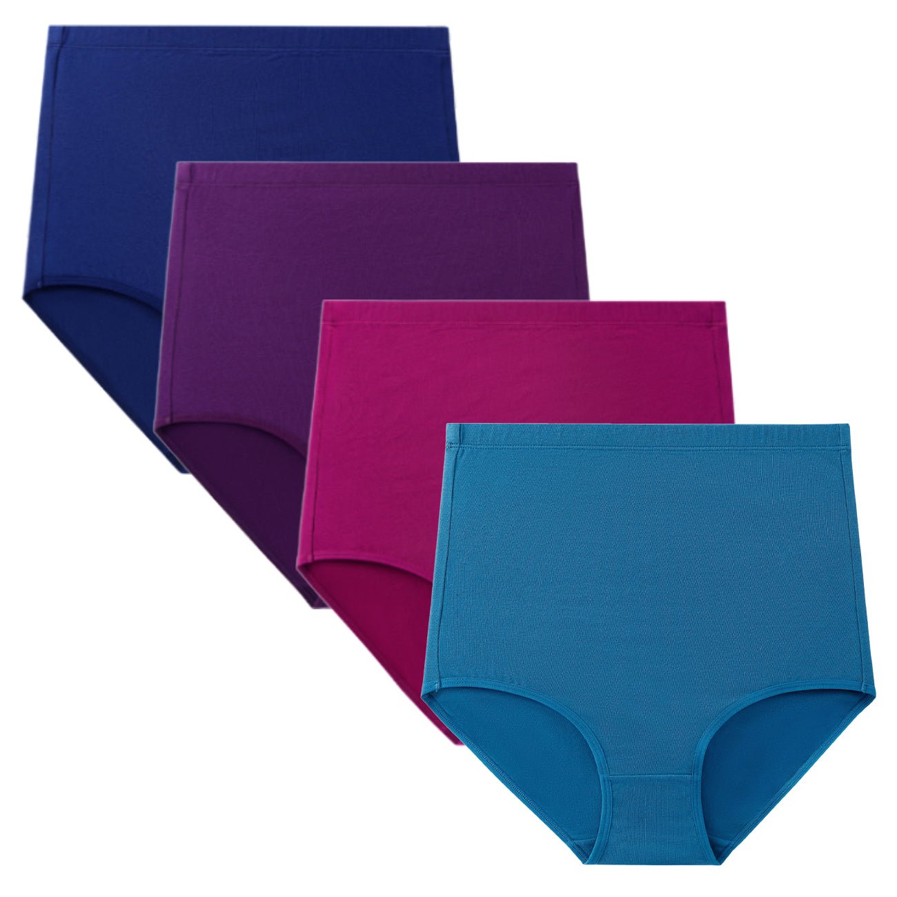 wirarpa Women's Underwear High Waisted Ladies Cotton Panties Soft Full  Coverage Briefs 5 Pack Assorted Medium dealsaving