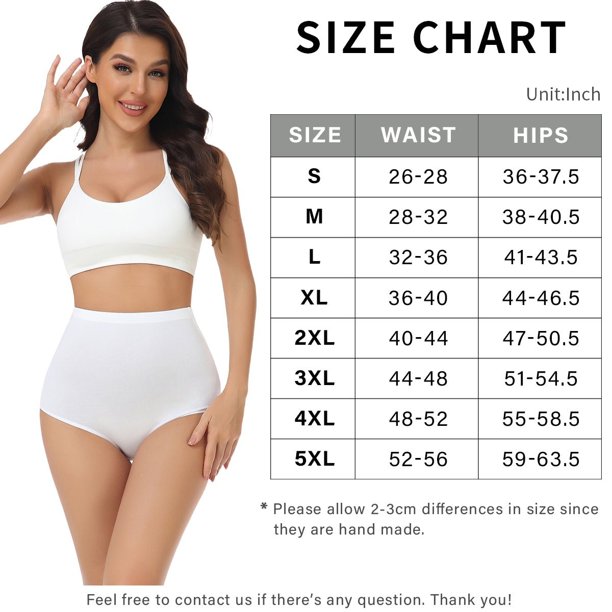 Buy wirarpa Women's High Waisted Cotton Underwear Briefs Ladies Soft  Breathable Full Coverage Panties Multipack Online at desertcartZimbabwe